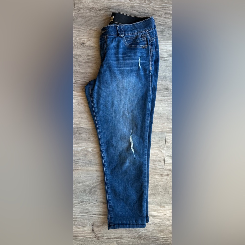 Democracy Skinny Jeans Distressed Stretch size 10 - Picture 2 of 5